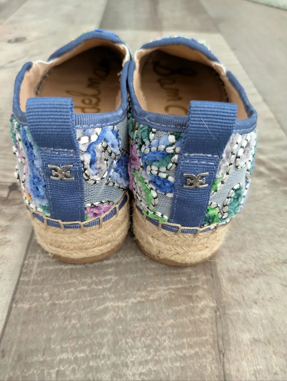 SAM EDELMAN Women's 6  Carrin Multi Color Embroidered Paisley Espadrilles